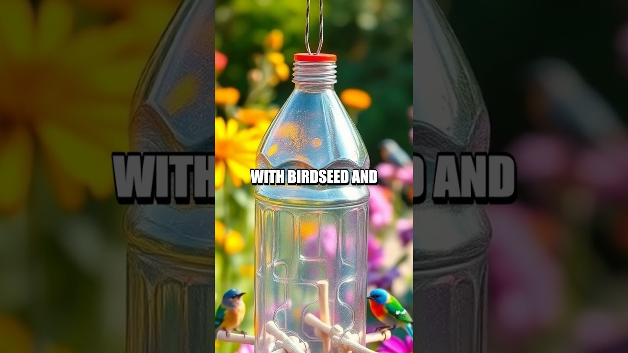 DIY Zero Waste Water Bottle Feeder for Birds