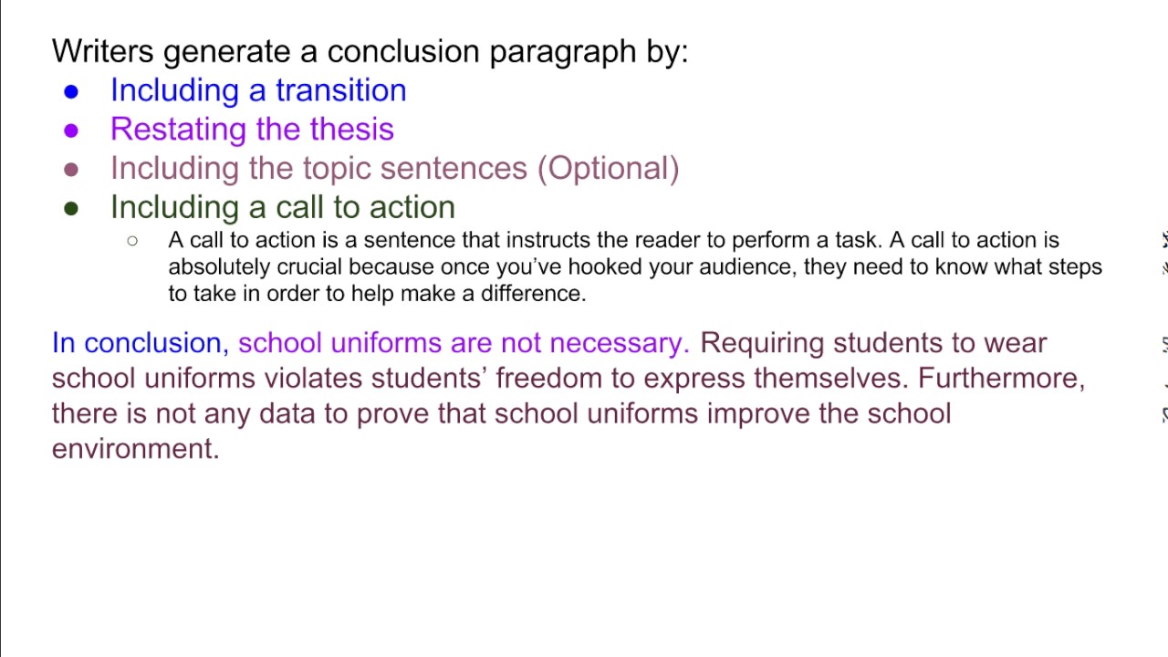 examples of argumentative essay conclusions