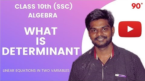 WHAT IS A DETERMINANT