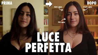 LUCE PERFETTA per i tuoi THREE POINT LIGHTING