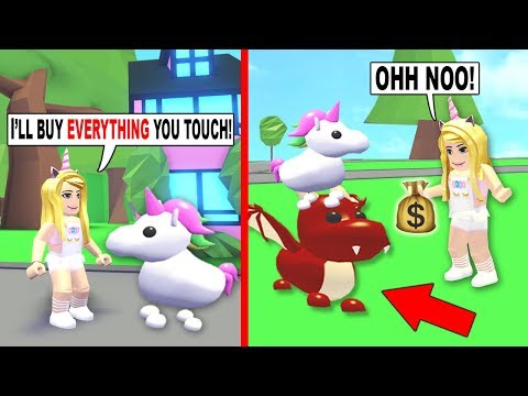 Buying Everything My Legendary Unicorn Touches In Adopt Me - details about sale roblox adopt me account evil unicorn flyable and rideable