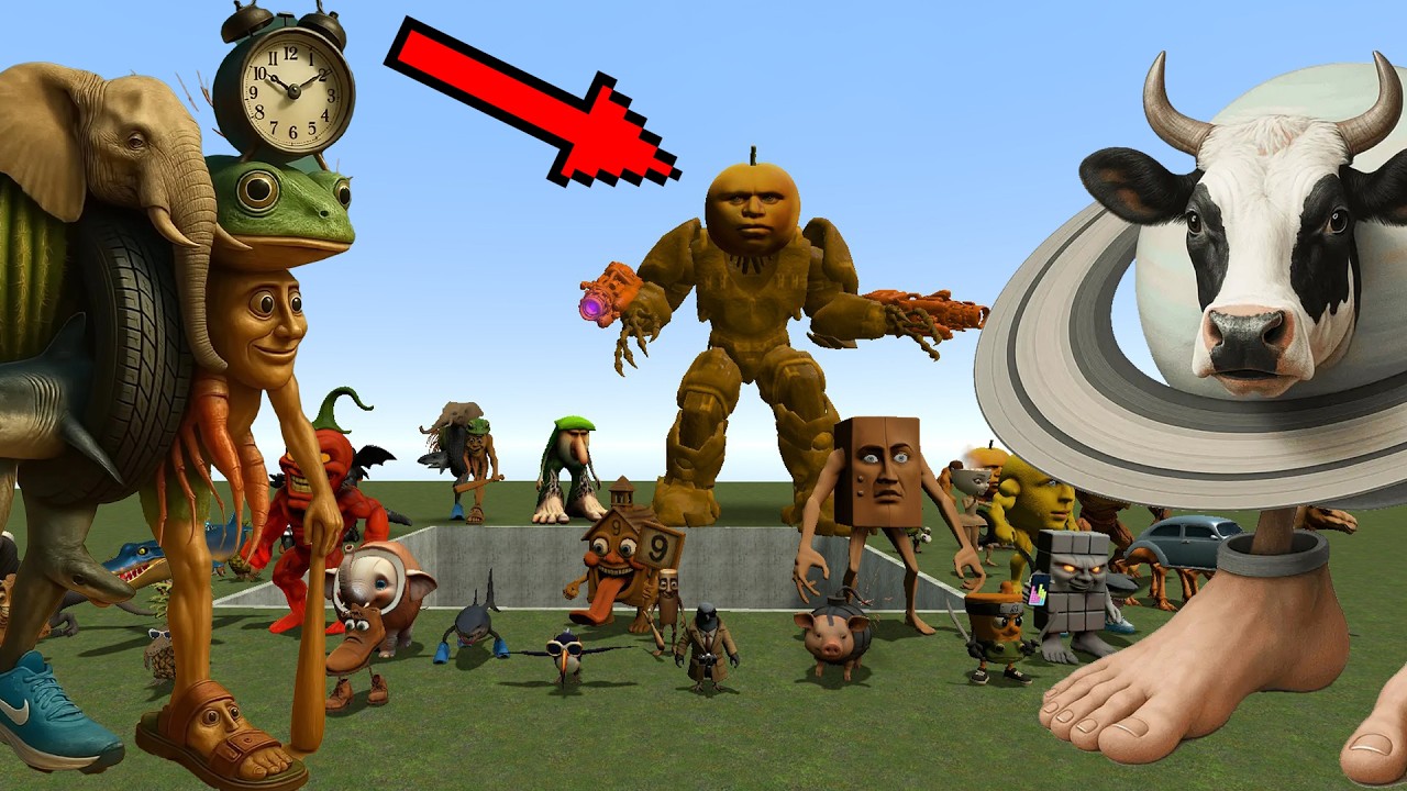 SPARTAN KICKING ALL ITALIAN BRAINROTS INTO THE DEEPEST PIT | GMod