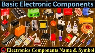 All electronic components & Parts names and their symbols । Basic electronic components with symbols