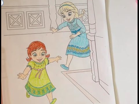 Video Bé tô màu công chúa Elsa và Anna - Nữ hoàng băng giá... - youtube