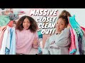 MASSIVE closet cleanout!! *spring cleaning*