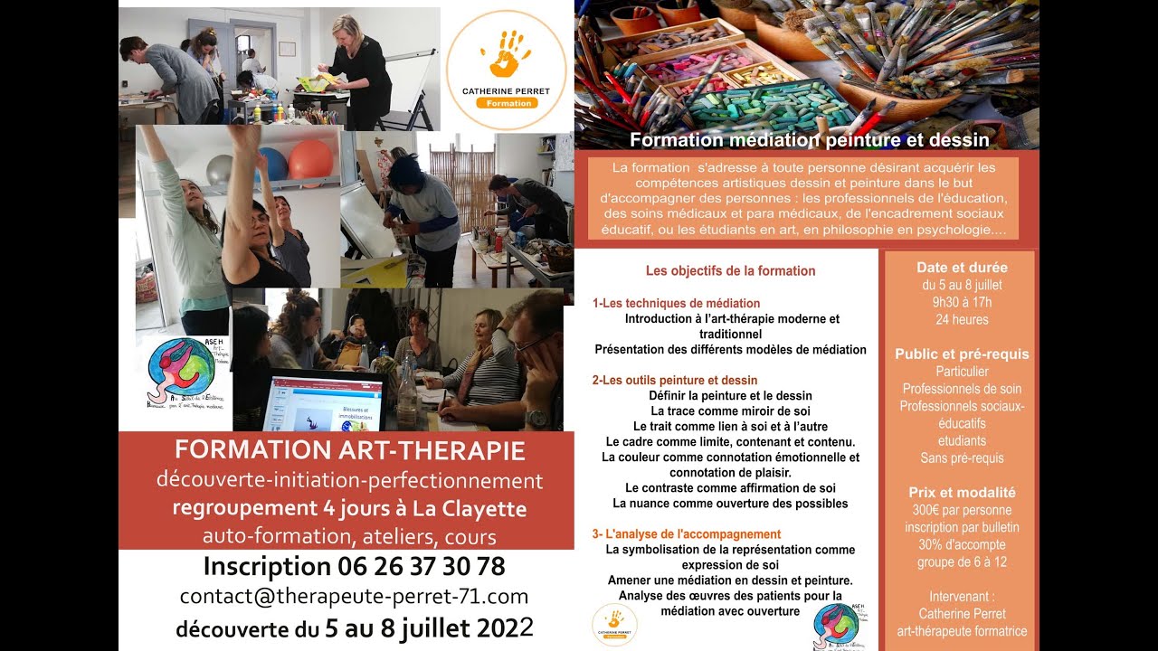 Formation art-thérapie, médiation artistique peinture et dessin