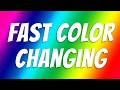 NEON Changing Color - Flashing FLUO Lights - Colorful Lights - Fast colour changing screen - 160'