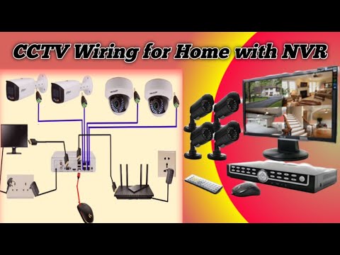 CCTV Cameras Wiring Connection With NVR | Wiring Diagram - YouTube