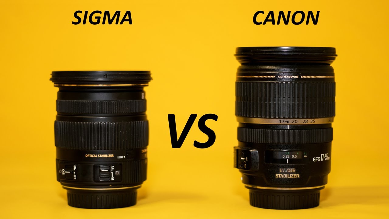 CANON 17-55 vs SIGMA 17-50 | f2.8 lens comparison