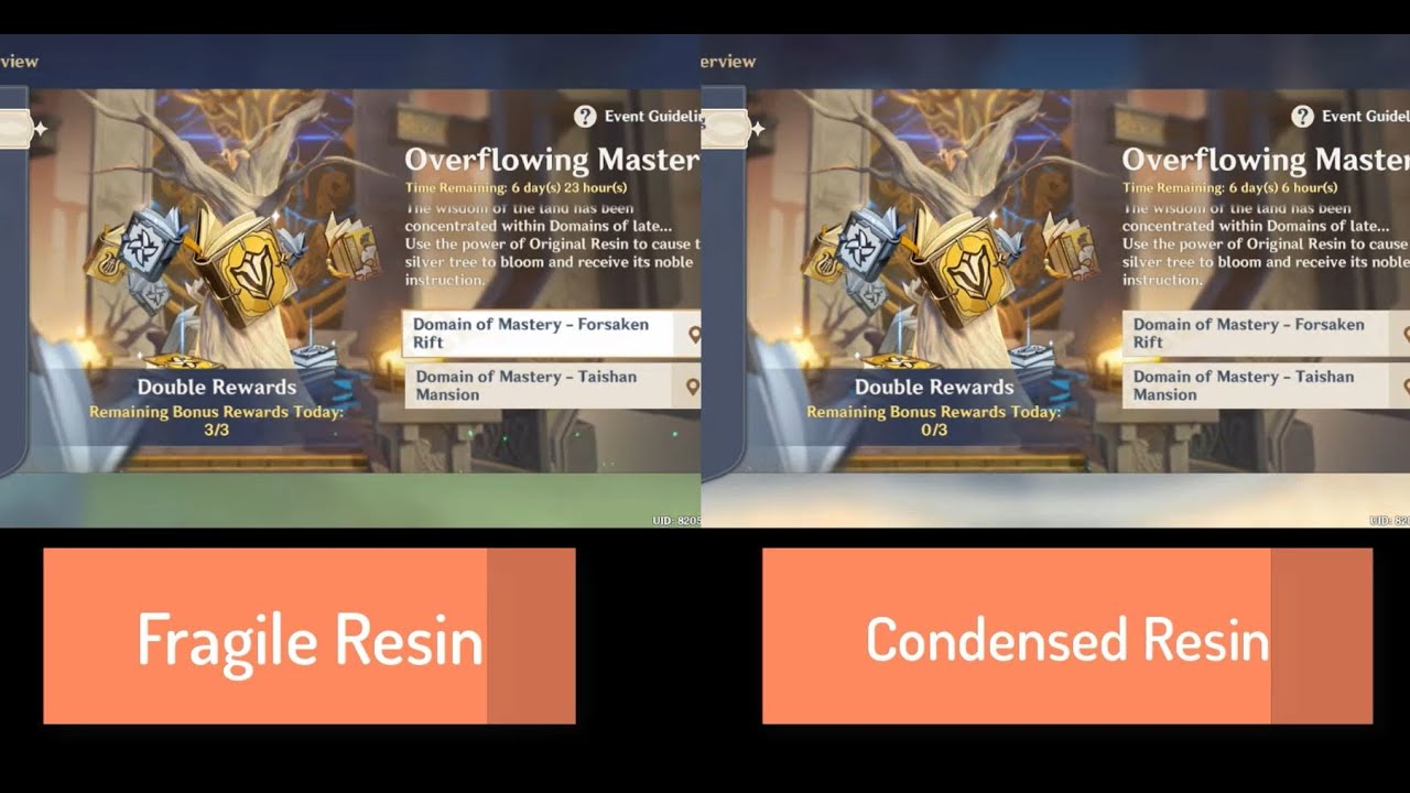 [Fragile Vs. Condensed Resin] Overflowing Mastery Event Get 4x
