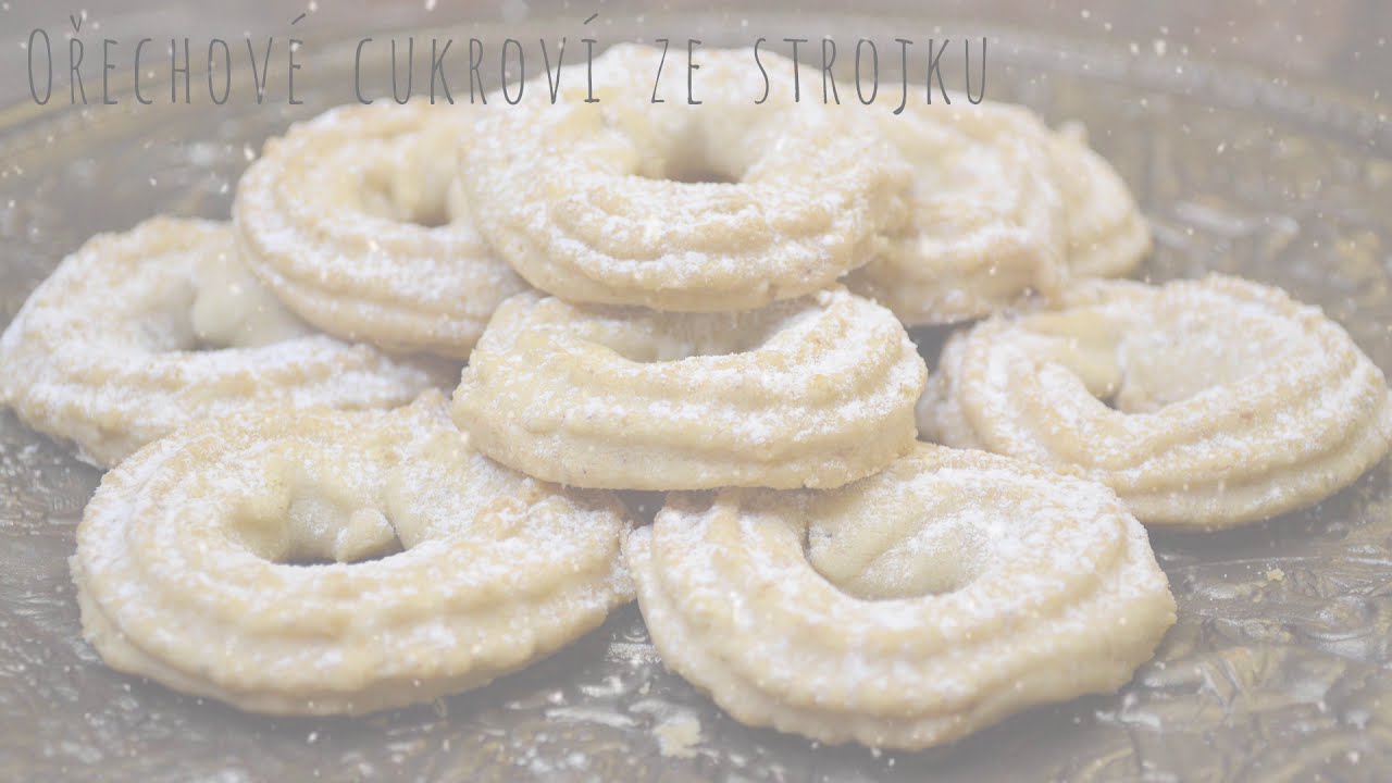 Ořechové cukroví ze strojku bez lepku