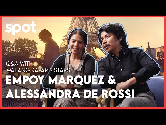 Interview With WALANG KAPARIS Stars, EMPOY MARQUEZ & ALESSANDRA DE ROSSI | Spot.ph class=