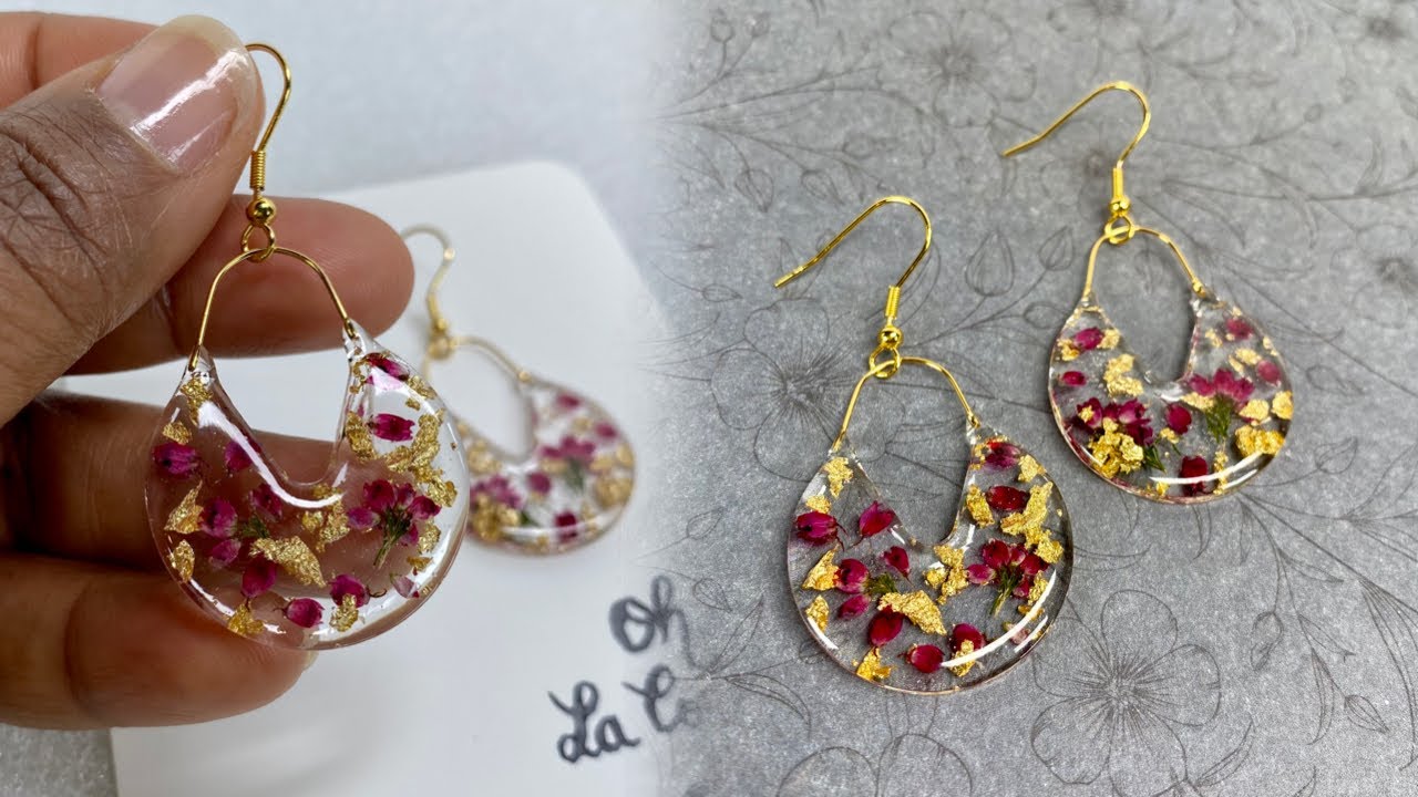 🔴Réalisons ensemble les boucles Rosita en résine uv et acier inoxydable [LIVE]