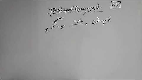 Beckmann Rearrangement Reaction Mechanism and Problems. Important name reactions. Gate NET SET