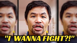 5 Minutes ago: Manny Pacquiao Calls Out Terence Crawford LIVE