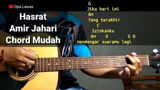 Kunci Gitar Hasrat - Amir Jahari Chord Gampang