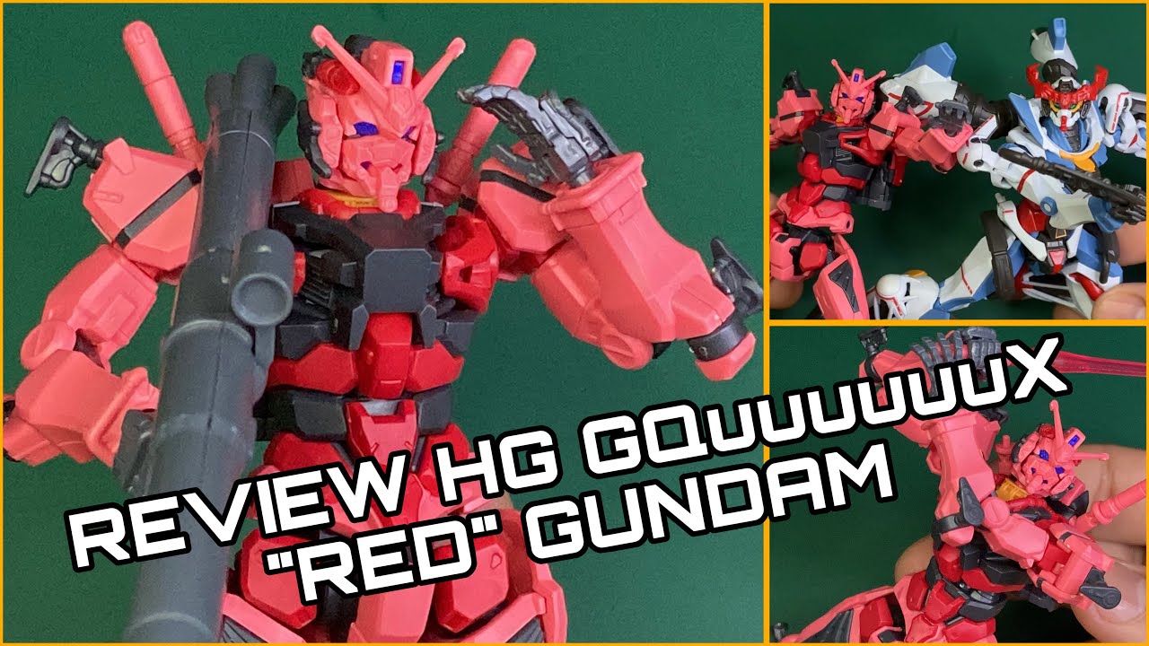 Red Gundam GQuuuuuuX bekas Rp. 100.000  | REVIEW HG RED GUNDAM GQuuuuuuX!