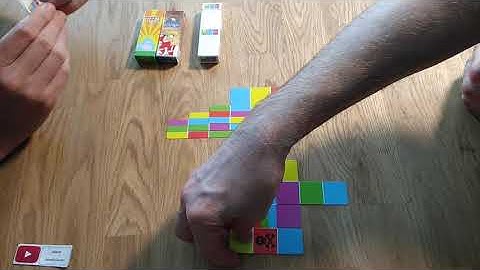 HUE - two player playthrough - pack o gum card abstract board game area control * Amass Games * HD