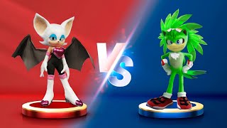 Sonic Dash - Jet VS Rouge - Movie Sonic vs All Bosses Zazz Eggman