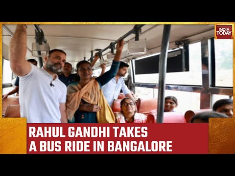 Rahul Gandhi Takes A BMTC Bus Ride In Bengaluru | Karnataka Election 2023