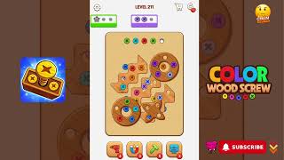 Color Wood Screw - Level 211 - Gameplay walkthrough