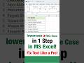 Excel Proper Function | Convert Lowercase to Title Case Instantly 🔥