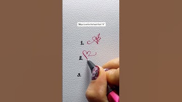 3Ways To Write The Heart Font “A”