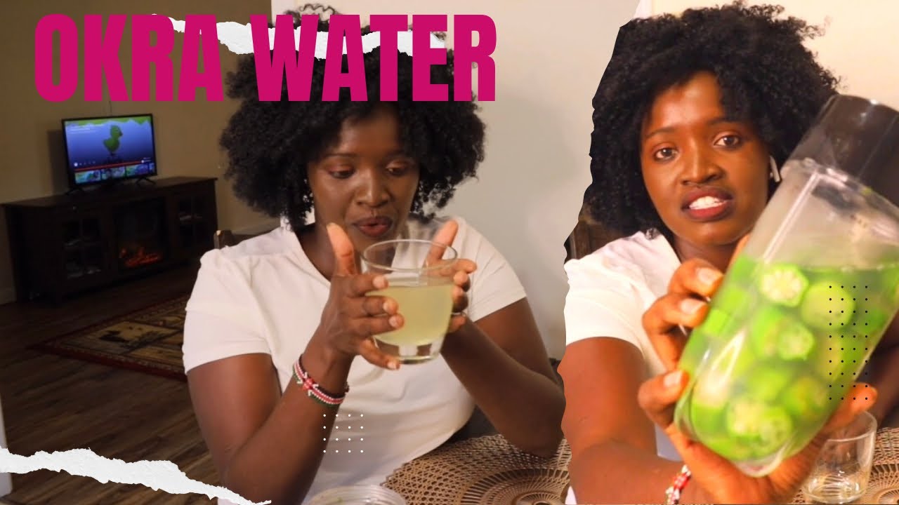 How to make okra water/ how to drink okra water #okra - YouTube