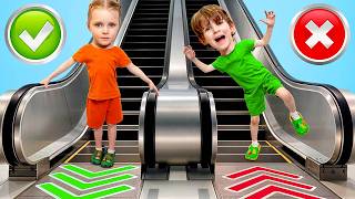 🎬 Aventura en el Mall — Niños Aprenden Reglas de Seguridad 🛍️