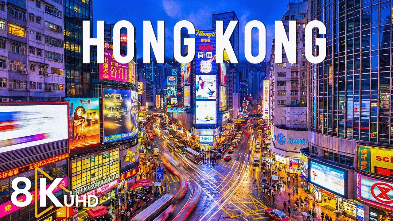 HONG KONG 2026 8K 🌃 Futuristic Skyline, Harbour Views & Night City Vibes