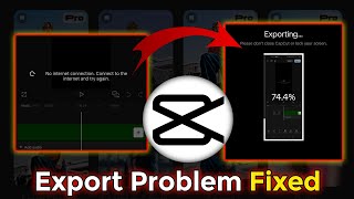 CapCut Exporting No Internet Connection Problem | capcut export no internet connection   Problem