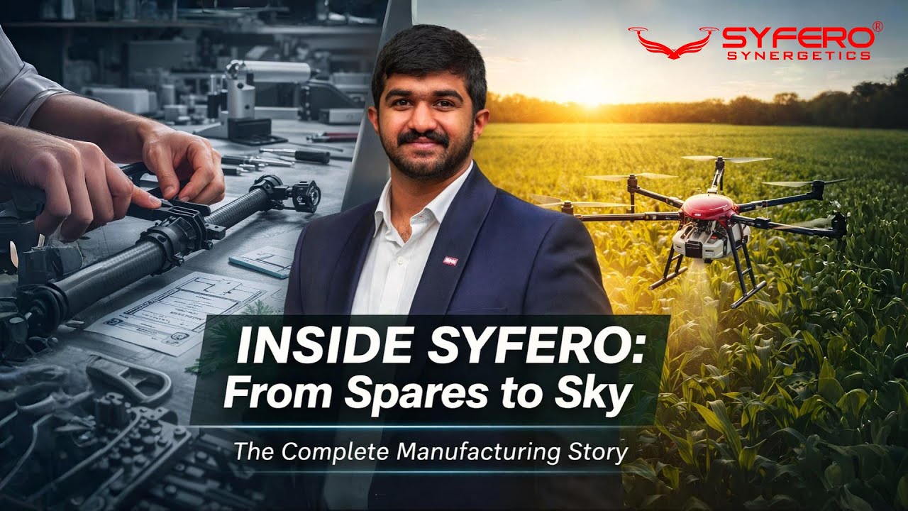 Inside SYFERO 🚁 From Drone Spares to Sky | Complete Agri Drone & Spares Manufacturing Story 🚁🌾