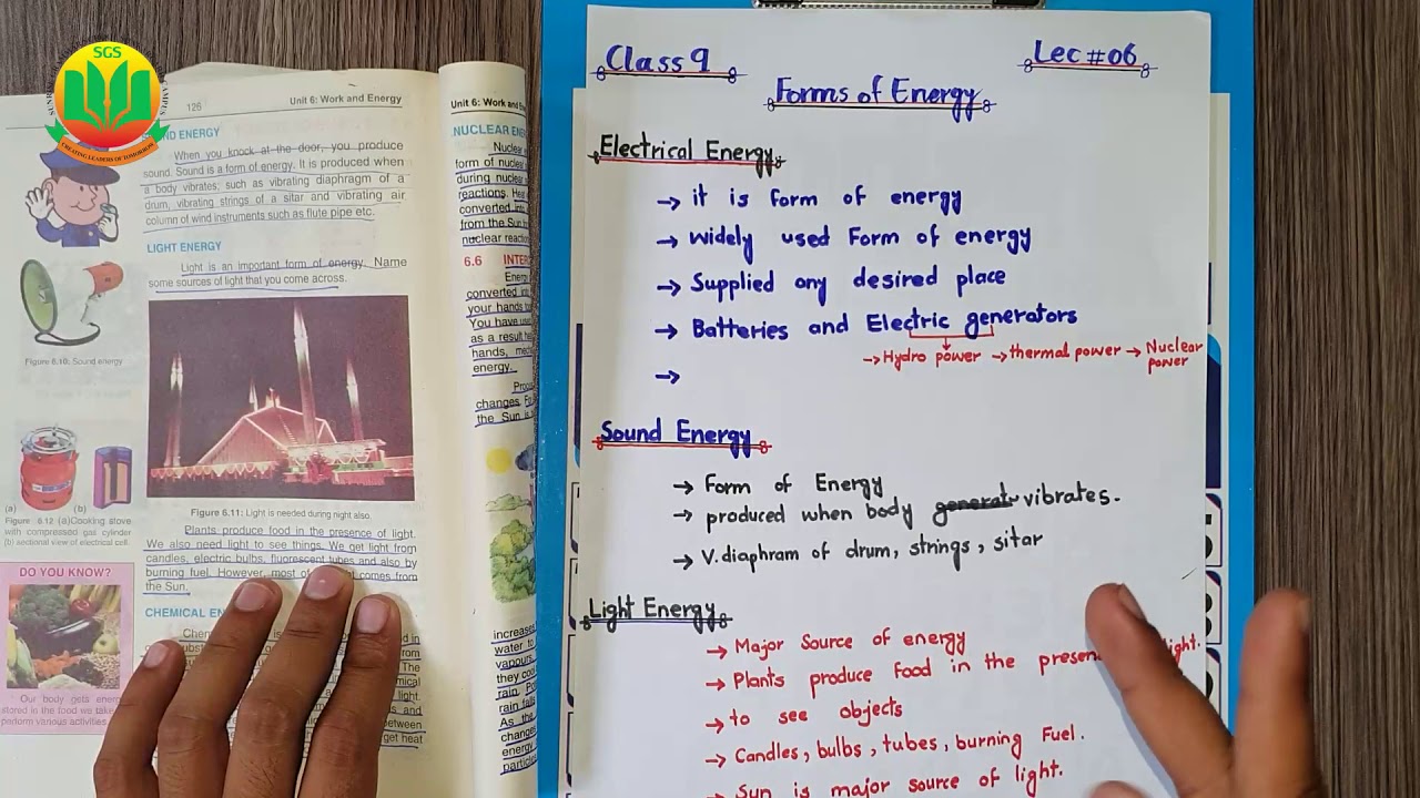 Forms of Energy, Chemical & Nuclear energy -- Class 9 Physics, Lecture ...