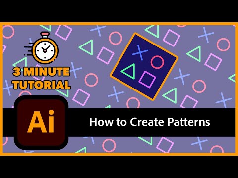 Illustrator How To Make Pattern in Illustrator - 3 Minute Tutorial