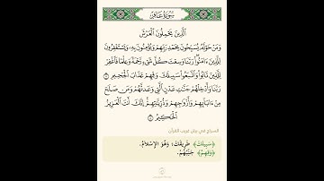 السراج في بيان غريب القران سورة غافر 03 تلاوة الشيخ سعد الغامدي