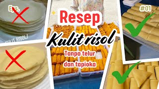 Detailed RISOL SKIN RECIPE | NO EGGS | NO TAPIOCA SOLD IN MALLS‼️ Details