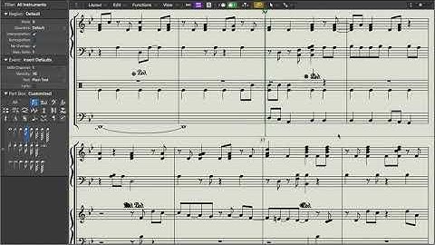 Notation editor in Logic X