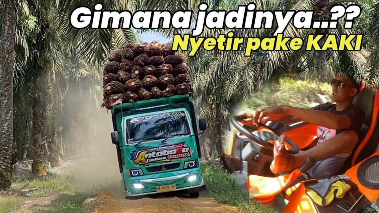 apa jadinya muatan segini nyetir pake kaki..!!??