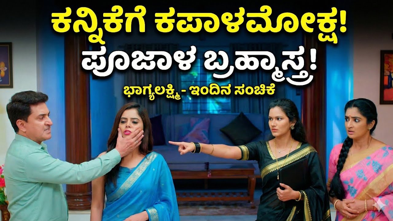 ಕನ್ನಿಕಾಳ ಬಣ್ಣ ಬಯಲು ಮಾಡಿದ ಪೂಜಾ! ಕನ್ನಿಕೆಗೆ ಕಪಾಳಮೋಕ್ಷ ಮಾಡಿದ ಆದಿ! |Bhagyalakshmi Today Episode