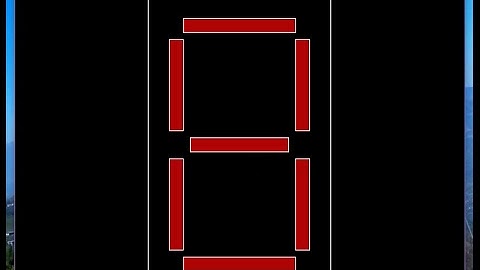 Computer Graphics Project in C++ -7-Segment LED Display simulation-using Turbo C++