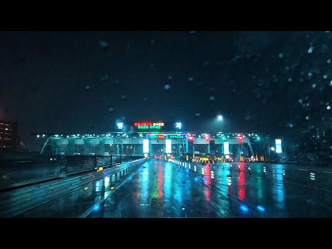[Rain Driving] 당신을 향한 그리움은 이 퍼붓는 비도 막을 수 없습니다. 빗소리 ASMR