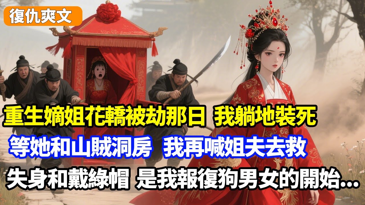 重生嫡姐花轎被劫那日，我躺地裝死，等她和山賊洞房，我再喊姐夫去救，當壓寨夫人和戴綠帽，只是報復狗男女的開始