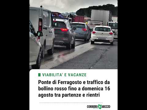 Video Ponte di Ferragosto e traffico da bollino rosso fino a domenica 16 agosto tra partenze e rientri