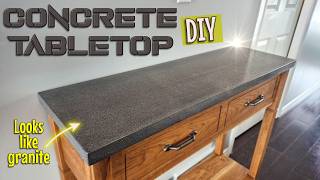 How to make, polish and expose a Concrete tabletop! ✨ Beginners guide