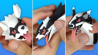 Pokémon Figures Making - Galarian Zigzagoon line!!(Zigzagoon, Linoone, Obstagoon) | Clay Art