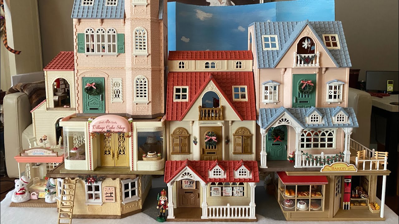 Christmas Downtown! - Sylvanian Families/Calico Critters 🍎🍪💫