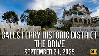 Driving Through Gales Ferry Historic District | Connecticut | 4K 60p