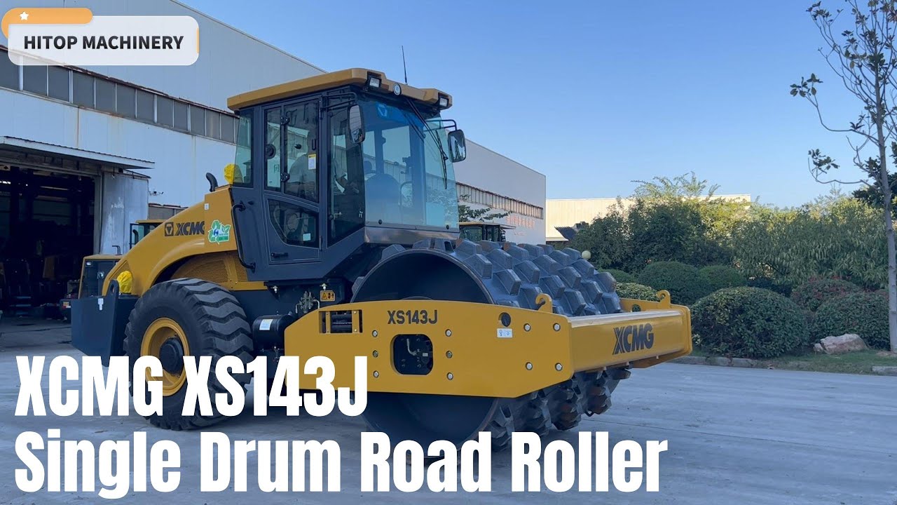 XCMG 14 toneladas compactador de XS143J rodillo de camino vibración para exportación