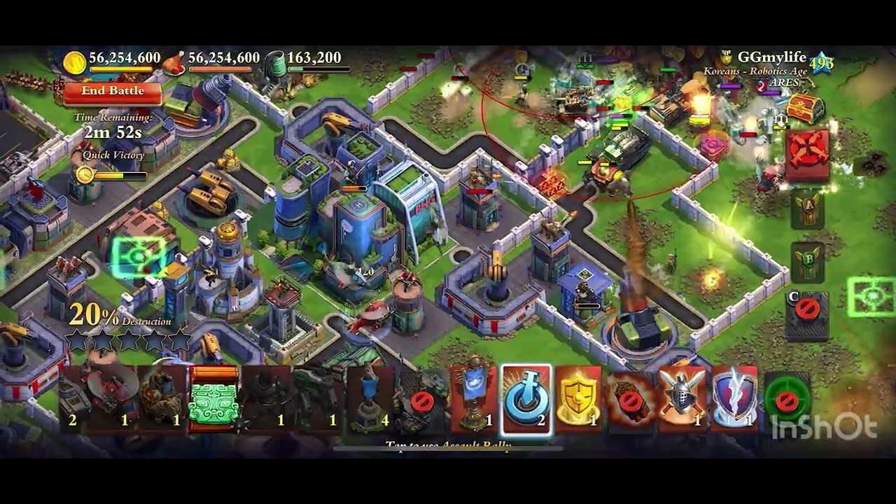 WW Mortar attack vs ARES (GGmylife) 