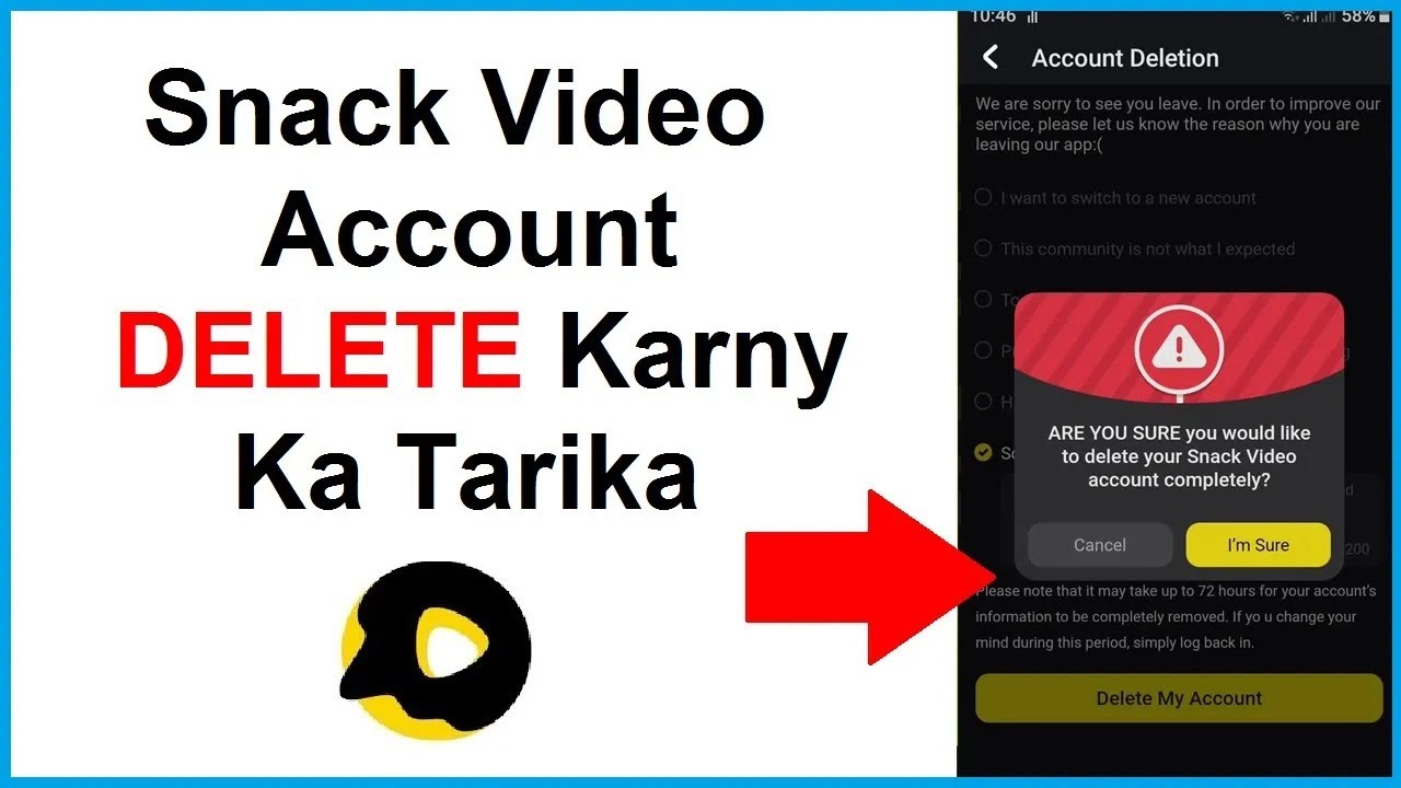 How to Delete Snack Video Account Permanently Snack Video Account